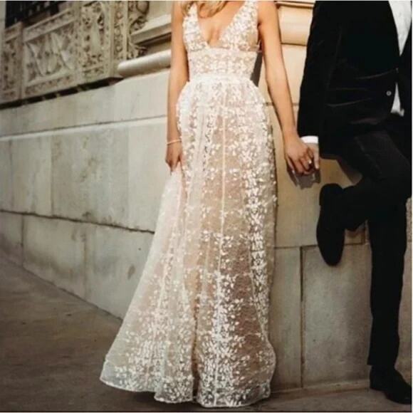 Bronx and Banco White Lace Mini Dress - Picture 2 of 16